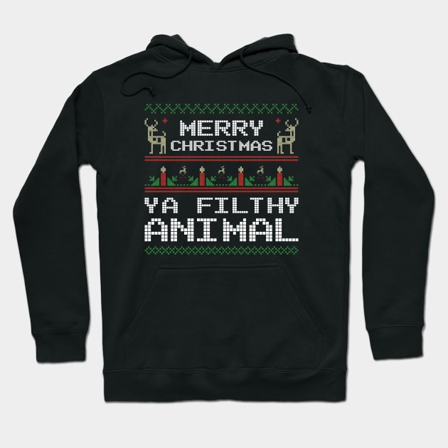 Christmas Ya Filthy Animal Hoodie by Bernards